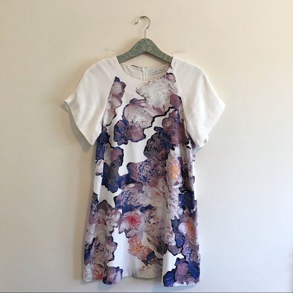 Finders Keepers Prism Floral Shift Mini Dress - Picture 1 of 6